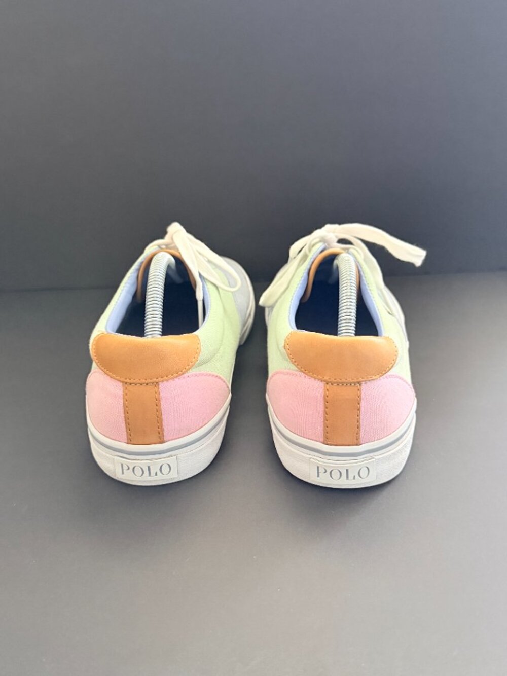POLO Thorton III Sneakers M10.5D Pastel Tricolor Canvas Oxford - Picture 4 of 7